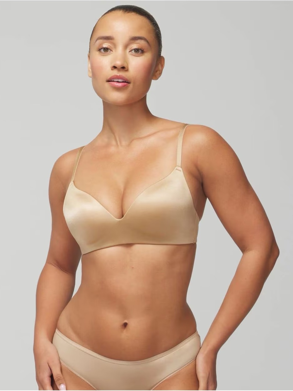 Soma Stunning Wireless Push Up Plunge Bra | Warm Amber | 34C